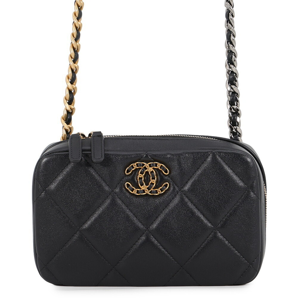 Chanel Chain Shoulder Bag CHANEL19 Coco Mark Lambskin AP2728 CHANEL Handbag B...